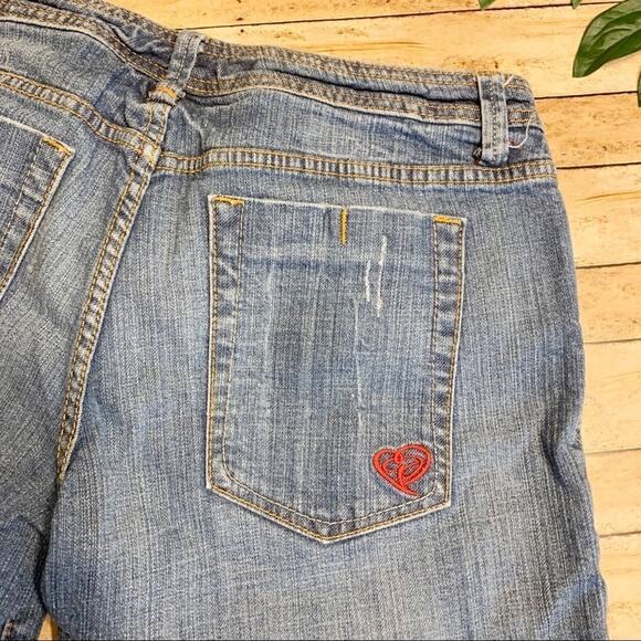 Jessica Simpson Denim 5" Cut Off Jean Shorts Size 9 - Picture 4 of 6
